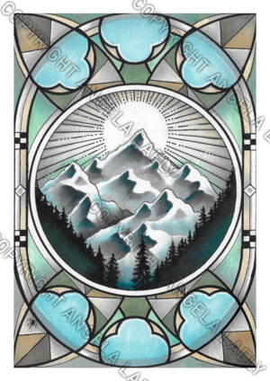 Gerahmtes Original Bild - Holy Mountain 1