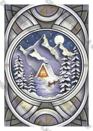 Gerahmtes Original Bild - Holy Mountain 3