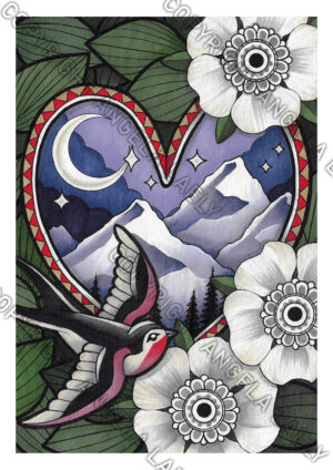 Gerahmtes Original Bild - Love Bird 1